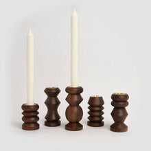 Load image into Gallery viewer, Familia Candle Holder Set (Walnut)