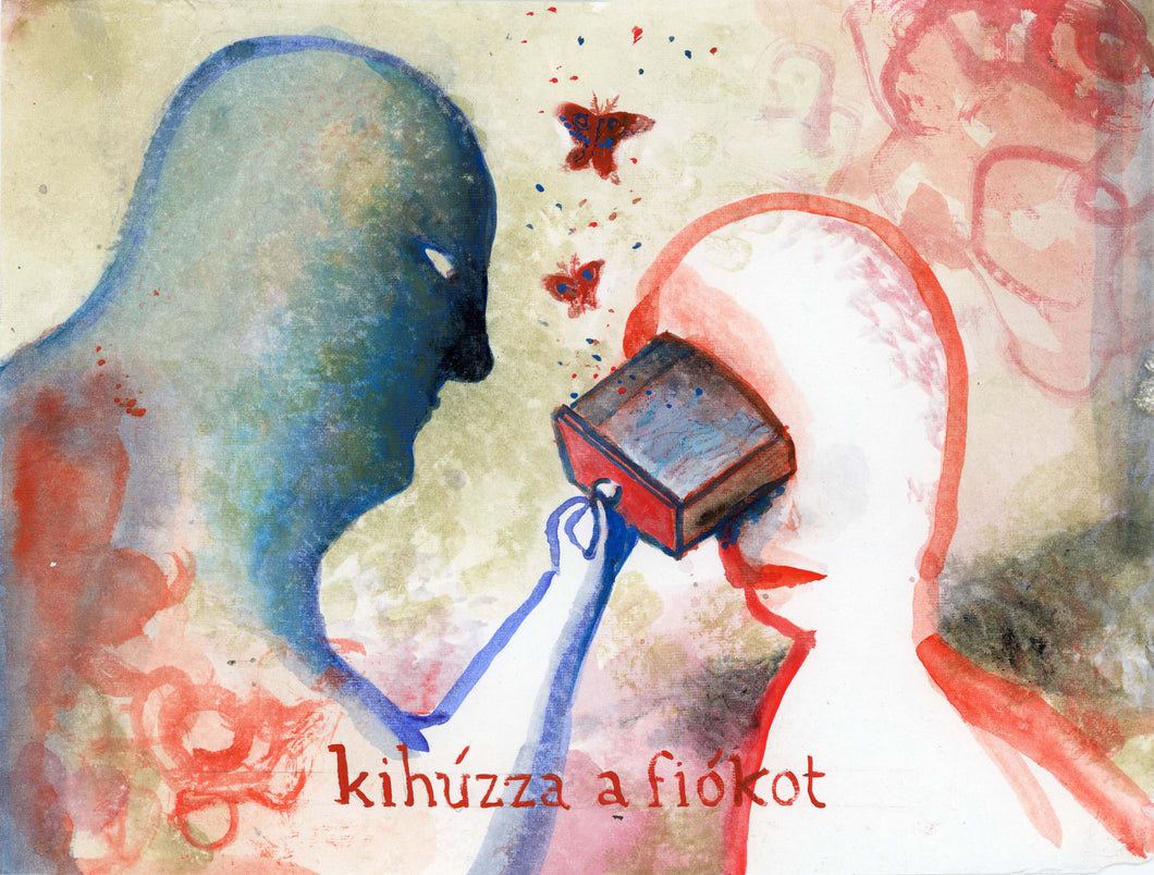 He opens the drawer (Kihuzza a fiókot)