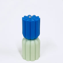 Load image into Gallery viewer, *Candle in Cobalt &amp; Seafoam
