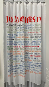 Joy Manifesto: Shower Curtain