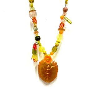 Turtle Shell Necklace (Yellow)