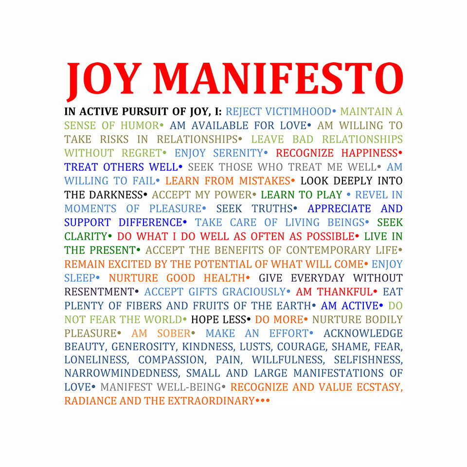 Joy Manifesto: Metal Prints